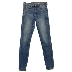 Flawed American Eagle Super Hi Rise Jegging Next Level Stretch Womens Size 4